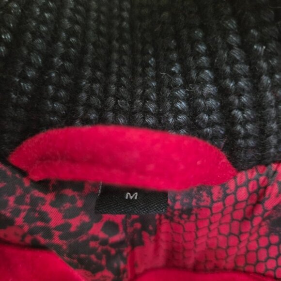 Women's Guess Red Toggle Wool Blend Duffle Coat - Picture 9 of 15